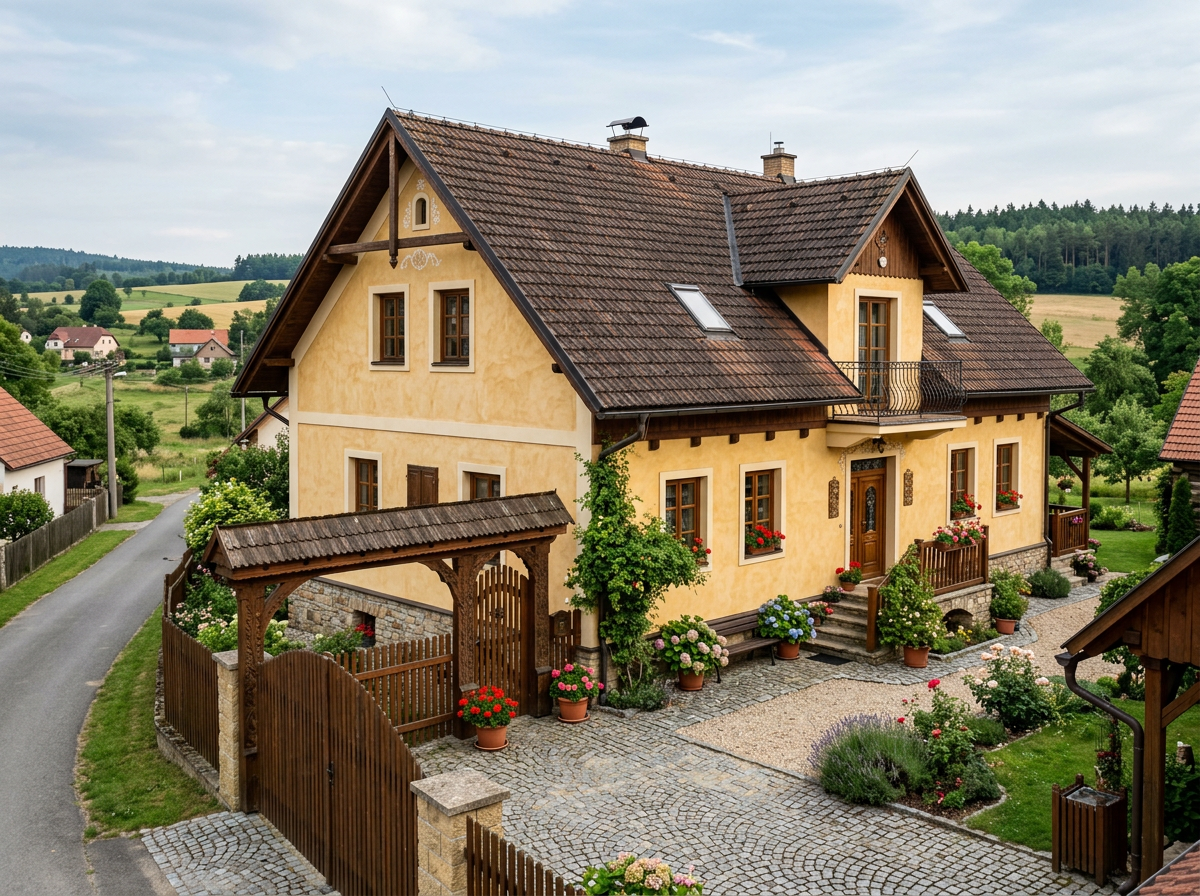 Tradiční rodinný dům s dvorkem na Prostějovsku